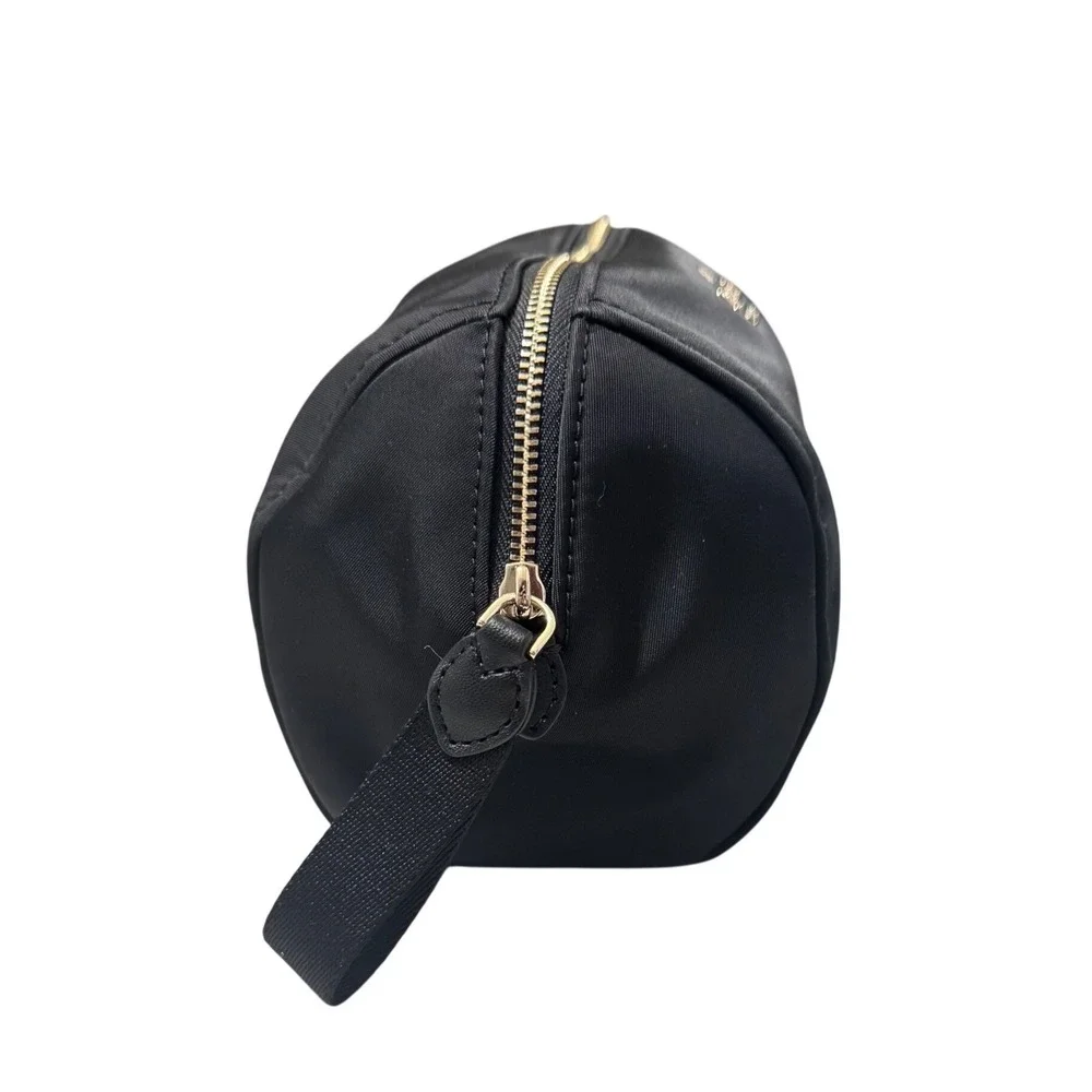 Kate Spade Chelsea Cosmetic Bag Womens Medium Black Excellent Nylon WLR00618
